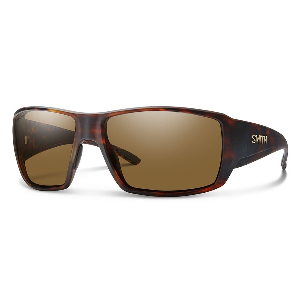 Smith Optics Guides Choice XL Sunglasses Chromapop Polarized Glass in Matte Havana with Brown